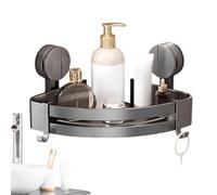 Esquina del organizador de ducha - estantes de ventosa, pared impermeable | Ahorro de espacio estante de esquina sin almacenamiento de perforación para champú de jabón botellas de champú botella