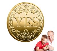 Esquina del tomador de Decisiones - Consieur de Doble Cara, tomador de Bronce | Pequeña Moneda de Metal sin baterías requeridas, Moneda de colección, Moneda de decisión aleatoria de la