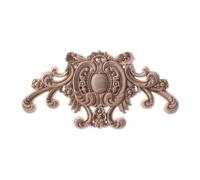 Esquinas caladas con motivos florales, figuras de madera, apliques decorativos para muebles, marcos, paredes, puertas, artículos para la mejora del hogar, 30 cm x 15 cm