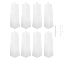 Esquinas de revestimiento de aluminio, paquete de 8 |Borde de esquina exterior de 8,5 x 3,5 pulgadas con clavos |Casquillos de esquina no corrosivos para casas móviles para