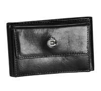 Esquire Billetera Toscana para señoras de cuero 9,5 cm negro