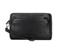 Esquire Bolsa de cuero Oxford para la muñeca 23 cm negro