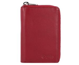 Esquire Cartera Oslo Nappa Piel RFID 8 cm rojo