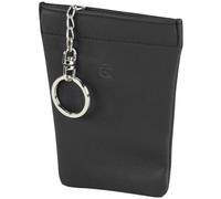Esquire Estuche para llaves de cuero con logotipo 9 cm negro