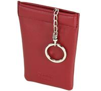 Esquire Estuche para llaves de cuero con logotipo de 8 cm rojo