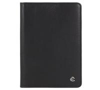Esquire Estuche para pasaporte Harry de cuero RFID de 9,5 cm negro