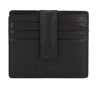 Esquire Estuche para tarjetas de crédito de napa Oslo de cuero RFID de 9,5 cm negro