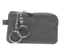Esquire Logo Key Case with Zip Black