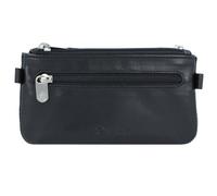 Esquire Nuevo estuche para llaves de seda de cuero de 13 cm negro