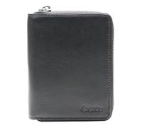 Esquire Silk 02 Zip Around Wallet Black