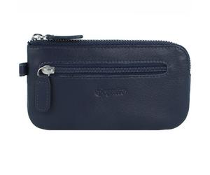 Esquire Viktoria Estuche para llaves de cuero 12 cm azul
