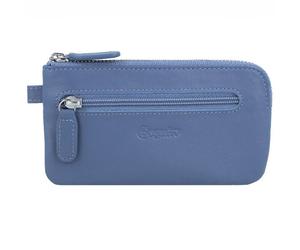 Esquire Viktoria Estuche para llaves de cuero 12 cm azul