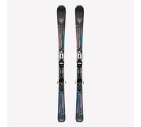 Esquís alpinos con fijaciones mujer, Rossignol Attraxion negro y rosa 153 cm