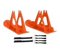Esquís balanceados para niños, Accesorio de Trineo para Snowboard Infantil, Tabla de esquí de plástico con Correas para convertir en Bicicleta, Juguete de Invierno al Aire Libre de (Naranja)