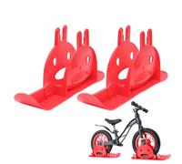 Esquís para Cochecitos - 1 Par De Aros De Nieve Sin Pedales para Bicicleta Infantil Y Trineo | Recambios Antideslizantes para Correpasillos - Aventuras en Carretera Montaña