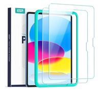 ESR 2 Piezas Protector de Pantalla iPad 11.ª/10.ª gen A16 (10,9”, 2025/2022), Cristal Templado 9H con Marco de Alineación, Antiarañazos, Sin Burbujas, Transparencia HD, Compatible con Apple Pencil