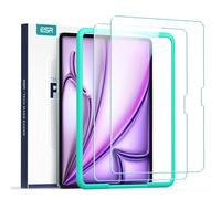 ESR 2 Piezas Protector de Pantalla iPad Air 13" M4/M3/M2 (2026/2025/2024), Cristal Templado 9H con Marco de Alineación, Antiarañazos, Sin Burbujas, Transparencia HD, Compatible con Apple Pencil