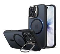 ESR Classic Hybrid Funda para iPhone 17 con Soporte Flex, Negro mate | Antiamarilleo duradero, Soporte cámara, Compatible con MagSafe, Protección militar 3X, Funda Magnética, Resistente a rayones
