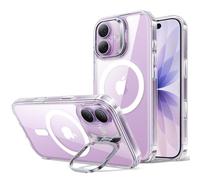 ESR Classic Hybrid Funda para iPhone 17 con Soporte Flex, Transparente | Antiamarilleo duradero, Soporte cámara, Compatible con MagSafe, Protección militar 3X, Funda Magnética, Resistente a rayones