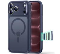 ESR Classic Hybrid Funda para iPhone 18 Pro Max/17 Pro MAX, Azul Mate | Antiamarilleo duradero, Ultrafino, Compatible con MagSafe, Protección militar 3X, Funda Magnética, Resistente a rayones