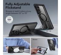 Esr compatible con la funda para teléfono Samsung S24ultra Halolock Magnetic and Electric Space Elegant Vertical Bracket.