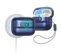 ESR Funda AirPods Pro 3 (2025), Compatible AirPods Pro 3 (Cable USB-C), Compatible con MagSafe, Cierre Magnético, Protección Total contra Caídas con Cordón, Azul