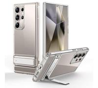 ESR Funda con Soporte Plegable para Samsung Galaxy S24 Ultra, Transparente | 3 modos de soporte, Carga inalámbrica, Protección militar contra caídas, ultrafina
