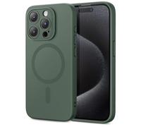 ESR Funda de Silicona para iPhone 15 Pro MAX, Verde Pino