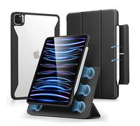 ESR Funda híbrida para iPad Pro de 11 pulgadas, funda para iPad Pro 11 (2022/2021), funda para iPad Pro de 11 pulgadas con soporte para lápices, cubierta magnética desmontable, soporte vertical, serie