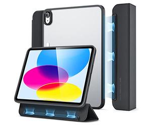 ESR Funda híbrida Trifold Compatible con iPad (A16) 11ª/10ª generación 2025/2022,10,9 Pulgadas, Cubierta magnética extraíble, Carcasa Trasera Resistente, Fina y Ligera, Serie Ascend, Color Negro
