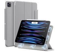 ESR Funda Magnética Rebound Compatible iPad Pro 11” (2022/2021/2020, 4ª/3ª/2ªgen), Práctica Fijación Magnética, Soporte Bidireccional, Compatibilidad Pencil 2, Modo Automático Reposo/Actividad,Gris