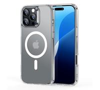 ESR Funda MagSafe para iPhone 16 Pro MAX, Escarchado Transparente | Resistente al amarilleo, Ultra delgado, Protección caídas 3X militar, Funda magnética para móvil, Absorción de impactos