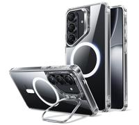 ESR Funda para 2026, Compatible MagSafe, Control de Cámara, Funda con Soporte Oculto Integrado, Protectora Grado Militar, Resistente a Arañazos, Serie Classic, Transparente