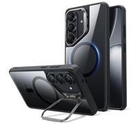 ESR Funda para 2026, Compatible MagSafe, Control de Cámara, Funda con Soporte Oculto Integrado, Protectora Grado Militar, Resistente a Arañazos, Serie Classic, Negro Transparente