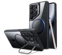 ESR Funda para 2026 Ultra, Compatible MagSafe, Control de Cámara, Funda con Soporte Oculto Integrado, Protectora Grado Militar, Resistente a Arañazos, Serie Classic, Negro Transparente