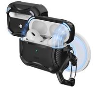 ESR Funda para AirPod Pro 2 (HaloLock), Funda Rígida Compatible con AirPods Pro 2ª/1ª Generacion (2023/2022/2019), Compatible con MagSafe, Protección contra Caídas, Tapa Magnética, Negro