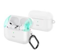 ESR Funda para AirPods Pro (2023/2022/2019), Compatible AirPods Pro de 2ª Generación (Cable USB-C/Lightning), Tapa Magnética, Protección Total contra Caídas con Mosquetón, Serie Cloud, Blanco