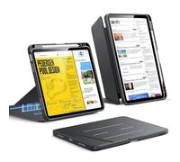 ESR Funda para iPad Air 11"(2026/2025/2024),iPad Air de 5.ª/4.ª Gen (2022/2020), Funda con Soporte Vertical, Múltiples Ángulos de Soporte, Funda Ultraestable, Serie Flip Híbrida, Color Negro