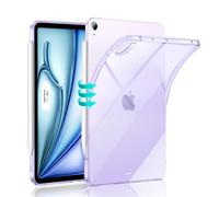 ESR Funda para iPad Air 11" 2026/2025 y iPad Air 8a/7a/6a/5a/4a Gen 2024/2022/2020, 10.9", Fina y Ligera, Anti-Amarilleo, Cubierta Trasera Transparente, Compatible Pencil Pro/USB-C, Púrpura Claro