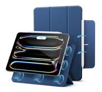 ESR Funda para iPad Pro 11 Pulgadas M5/M4 (2025/2024), Funda con Bloqueo Magnético,Slim Tríptica, Compatible Pencil Pro/Pencil USB-C, Auto Encendido/Apagado, Serie Rebound, Azul