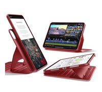 ESR Funda para iPad Pro 13 Pulgadas M5/M4 (2025/2024), Funda Giratoria con Tapa Magnética Extraíble, Soporte Ajustable Vertical/Horizontal, 9 Ángulos, Serie Shift, Rojo