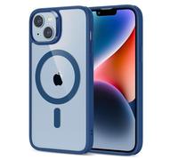 ESR Funda para iPhone 14/iPhone13, Compatible MagSafe, Protección Grado Militar a Prueba Golpes, Funda Magnética para iPhone 14/iPhone13, Funda Híbrida Classic (HaloLock), Azul Transparente