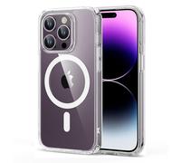 ESR Funda para iPhone 14 Pro MAX, Compatible MagSafe, Protección Grado Militar a Prueba Golpes, Funda Magnética para iPhone 14 Pro MAX, Funda Híbrida Classic (HaloLock), Transparente