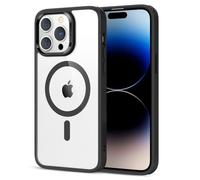 ESR Funda para iPhone 14 Pro MAX, Compatible MagSafe, Protección Grado Militar a Prueba Golpes, Funda Magnética para iPhone 14 Pro MAX, Funda Híbrida Classic (HaloLock), Negro Transparente