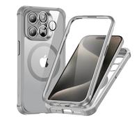 ESR Funda para iPhone 15 Pro, Funda para teléfono móvil, 1 Protector de Pantalla y 1 Marco, Transparente