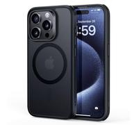 ESR Funda para iPhone 15 Pro MAX, Compatible MagSafe, Protección Militar, Resiste Amarillamiento, Tapa Trasera Resistente Arañazos, Funda Magnética para iPhone 15 Pro MAX, Classic,Negro Esmerilado