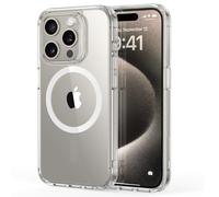 ESR Funda para iPhone 15 Pro MAX, Compatible MagSafe,Protección Militar, Resiste Amarillamiento,Tapa Trasera Resistente Arañazos, Funda Magnética para iPhone 15 Pro MAX, Serie Classic,Transparente