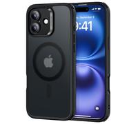ESR Funda para iPhone 16, Compatible MagSafe, Protección Grado Militar a Prueba Golpes, Funda Magnética para iPhone 16, Híbrida Classic (HaloLock), Negro Esmerilado