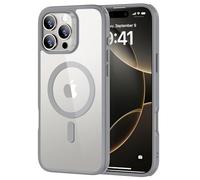 ESR Funda para iPhone 16 Pro MAX (4 en 1), Funda Translúcida Mate con Protector de Pantalla, Compatible MagSafe, Protección Grado Militar, Serie Classic, Gris Esmerilado