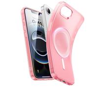 ESR Funda para iPhone 16e 2025, Funda de Silicona Transparente con MagSafe, Carcasa Fina a Prueba de Golpes, Funda de TPU Transparente Fina antiamarilleo, Serie Zero, Rojo